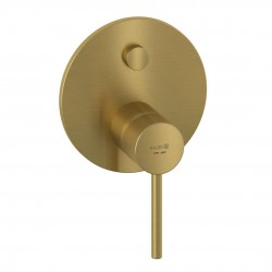 KLUDI - Bozz Batéria pod omietku na 2 spotrebiče, kefované zlato (38759N076)