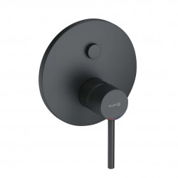 KLUDI - Bozz Batéria pod omietku pre 2 spotrebiče, matná čierna (386593976)