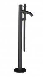 KLUDI - Bozz Vaňová batéria do podlahy, s príslušenstvom, matná čierna (385903976)