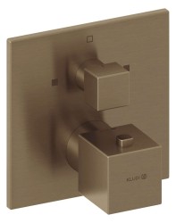 KLUDI - Decus Termostatická batéria pod omietku, na 2 spotrebiče, kefovaný bronz (54810N175)