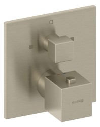 KLUDI - Decus Termostatická batéria pod omietku, na 2 spotrebiče, kefovaný nikel (54810N575)