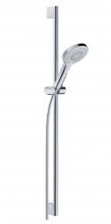 KLUDI - Dive Set sprchovej hlavice, tyče a hadice, 3 prúdy, chróm (6993005-00)