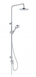 KLUDI - Dive Sprchový set bez batérie, priemer 20 cm, 3 prúdy, chróm (6808005-00)