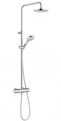 KLUDI - Dive Sprchový set s termostatom, priemer 20 cm, 3 prúdy, chróm (6807905-00)