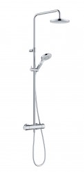 KLUDI - Dive Sprchový set s termostatom, priemer 20 cm, 3 prúdy, chróm (6907905-00)