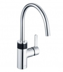 KLUDI - E-Go Páková elektronická drezová batéria, napájanie z batérie, chróm (422100575)