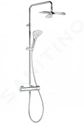 KLUDI - Fizz Dual Shower System, termostatická sprchová súprava, chróm (6709605-00)