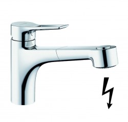 KLUDI - Mix Drezová batéria s výsuvnou spŕškou, chróm (329420562)