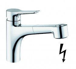 KLUDI - Mix Drezová batéria s výsuvnou spŕškou, chróm (329420575)