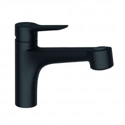 KLUDI - Mix Drezová batéria s výsuvnou spŕškou, matná čierna (329413975)