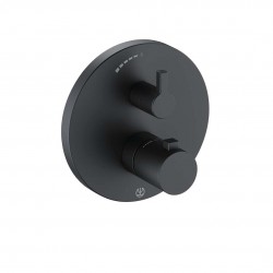 KLUDI - Nova Fonte Termostatická sprchová batéria pod omietku, matná čierna (208353915)