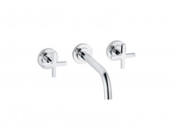 KLUDI - Nova Fonte Umývadlová batéria pod omietku, 3-otvorová inštalácia, chróm (201440520)