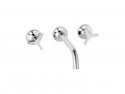 KLUDI - Nova Fonte Umývadlová batéria pod omietku, 3-otvorová inštalácia, chróm (201440539)