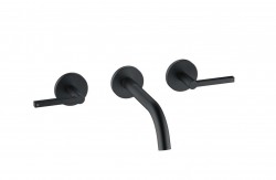 KLUDI - Nova Fonte Umývadlová batéria pod omietku, 3-otvorová inštalácia, matná čierna (201443915)