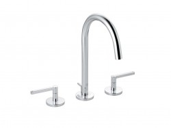 KLUDI - Nova Fonte Umývadlová batéria s výpusťou a otočným výtokom, 3-otvorová inštalácia, chróm (201430515)