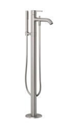 KLUDI - Nova Fonte Vaňová batéria do podlahy, s príslušenstvom, kefovaný nikel (38590N515)