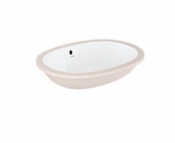 KLUDI - Resa Umývadlo 57x43 cm, bez prepadu, bez otvoru na batériu, lesklá biela (59W0343)