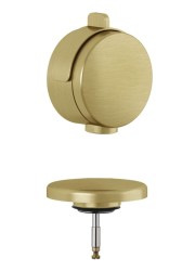 KLUDI - Rotexa Vrchná súprava k vaňovej odtokovej a prepadovej súprave s napúšťaním, kefované zlato (71826N0-00)