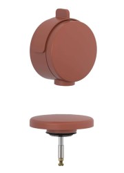 KLUDI - Rotexa Vrchná súprava k vaňovej odtokovej a prepadovej súprave s napúšťaním, matná tehlová (71826O5-00)