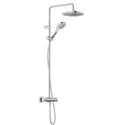KLUDI - Sprchový set s termostatom, priemer 25 cm, 3 prúdy, chróm (6906705-81)