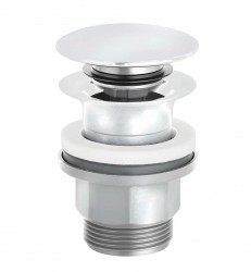 KLUDI - Umývadlová výpusť, Push-Open, matná biela (1042653-00)