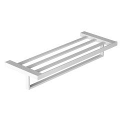 KLUDI - Vela C Držiak uteráka s poličkou, dĺžka 60 cm, matná biela (3198953)