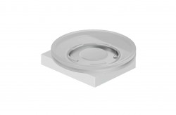 KLUDI - Vela C Mydlovnička s držiakom, sklo/matná biela (3198553)