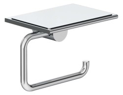 KLUDI - Vela R Držiak toaletného papiera s poličkou, chróm (5897105)