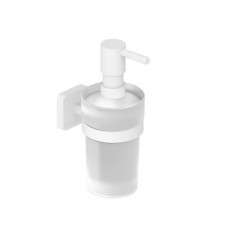 KLUDI - Vela S Dávkovač mydla s držiakom, sklo/matná biela (2597653)