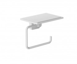 KLUDI - Vela S Držiak toaletného papiera s poličkou, matná biela (2597153)