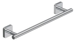KLUDI - Vela S Držiak uteráka, dĺžka 35 cm, chróm (2596205)