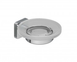 KLUDI - Vela S Mydlovnička s držiakom, sklo/chróm (2598505)