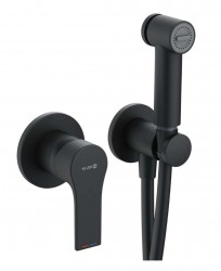 KLUDI - Zenta SL Bidetová batéria pod omietku, so spŕškou, s telesom, matná čierna (489983965)