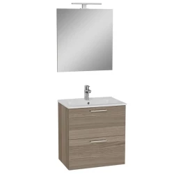 Koupelnová sestava s umyvadlem zrcadlem a osvětlením VitrA Mia 59x61x39,5 cm cordoba (MIASET60C)