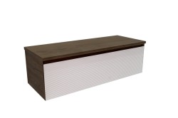 Koupelnová skříňka s krycí deskou Naturel Monza 119x30x45 cm ořech mat MONZA120WN (MONZA120WN)