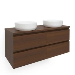 Koupelnová skříňka s krycí deskou SAT B-Way 119x50x45 cm ořech mat BWAY2120NUTDESK (BWAY2120NUTDESK)