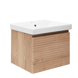 Koupelnová skříňka s umyvadlem Naturel Savona 58x43x44,8 cm dub halifax mat SAVONA60DHU1 (SAVONA60DHU1)