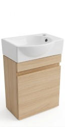 Koupelnová skříňka s umyvadlem Naturel Verona 40x53,2x22 cm světlé dřevo mat VERONA40SDBR (VERONA40SDBR)
