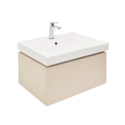 Koupelnová skříňka s umyvadlem SAT Feel 60x30x46 cm pískově béžová mat SATFEEL60BEU1B (SATFEEL60BEU1B)