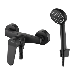 Kuchinox - ATEZ sprchová batéria nástenná s príslušenstvom, čierna (BTK_741D)