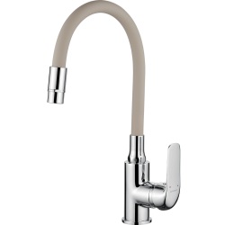 Kuchinox - ELZA drezová batéria stojanková s elastickým ramenom a 2-funkčným výtokom (BKE_462D)