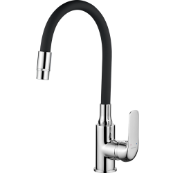 Kuchinox - ELZA drezová batéria stojanková s elastickým ramenom a 2-funkčným výtokom (BKE_762D)