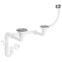 Kuchinox - Sifón 2 × 3,5" s prepadom 2-komora (OKS_B24T)