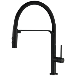 Kuchinox - SILUETTO stojanková drezová batéria U, čierna (BQU_B78D)