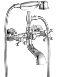 Kuchinox - STILO nástenná vaňová batéria s príslušenstvom, chróm (BKI_011D)