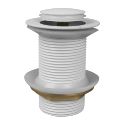 Kuchinox - Vypúšťacia zátka Click-Clack bez prepadu, biela (CKK_61R2)