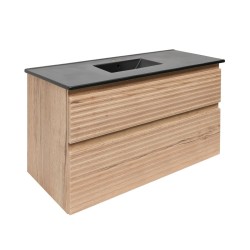 Kúpeľňová skrinka 2 zásuvková s umývadlom Naturel Savona 98x53x44, 8 cm dub Halifax mat SAVONA2100DHC (SAVONA2100DHC)