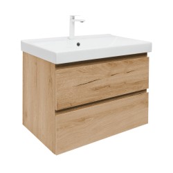 Kúpeľňová skrinka 2 zásuvková s umývadlom SAT B-Way 59x50x45 cm dub mat BWAY260OAKU1BBI (BWAY260OAKU1BBI)