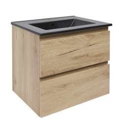 Kúpeľňová skrinka 2 zásuvková s umývadlom SAT B-Way 59x50x45 cm dub mat BWAY260OAKU4B (BWAY260OAKU4B)