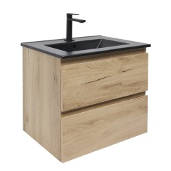 Kúpeľňová skrinka 2 zásuvková s umývadlom SAT B-Way 59x50x45 cm dub mat BWAY260OAKU4B2B (BWAY260OAKU4B2B)